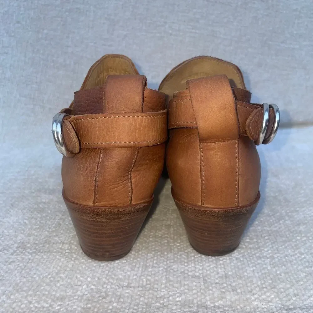 Rag & Bone Harrow Suede Leather Ankle Boots in Camel 6.5